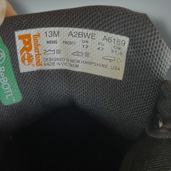 Men's Work Boots TIMBERLAND Power Drive Pro Soft Toe Anti-Fatigue MaxTrax EUC - Picture 10 of 12